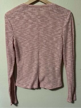Intimately by Free People pink ribbed top Size Medium
